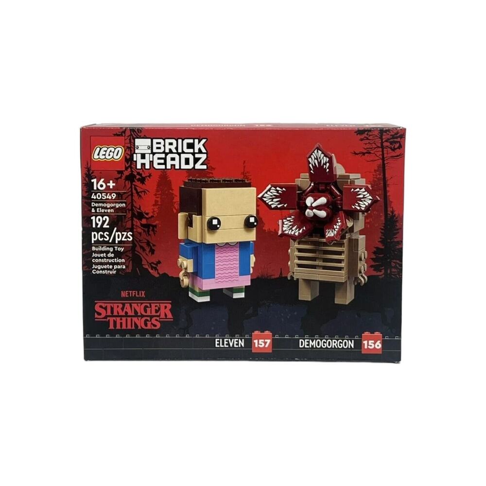 New Lego Brickheadz Stranger Things 40549 Demogorgon & Eleven Retired Set